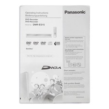 Panasonic DMR-ES15 Bedienungsanleitung Manual DVD Recorder Deutsch German
