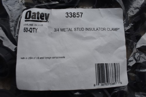 New Oatey 33857 3/4" Metal Stud Insulator Clamp 50 QTY Free Shipping - Picture 2 of 2
