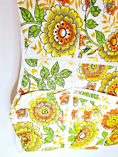 Juego de 2 organizadores de zapatos de bolsillo de almacenamiento colgante de plástico floral vintage Groovy - Imagen 5 de 23