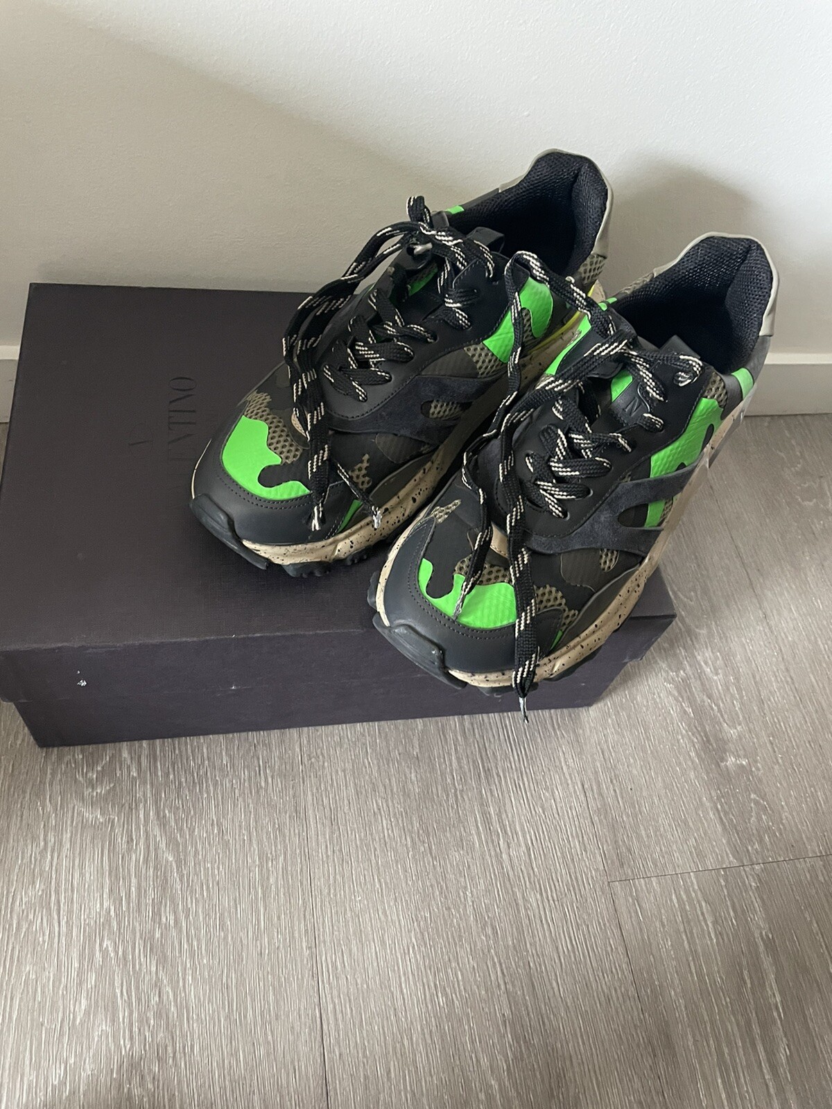 valentino neon shoes