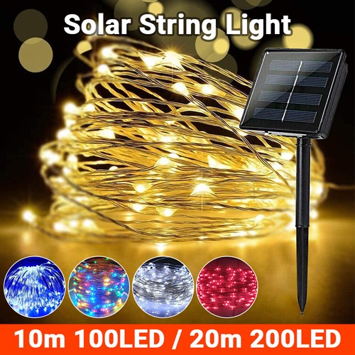 100-300LED Solar String Lights Fairy Garden Outdoor Xmas Party Decorate New - Picture 4 of 29