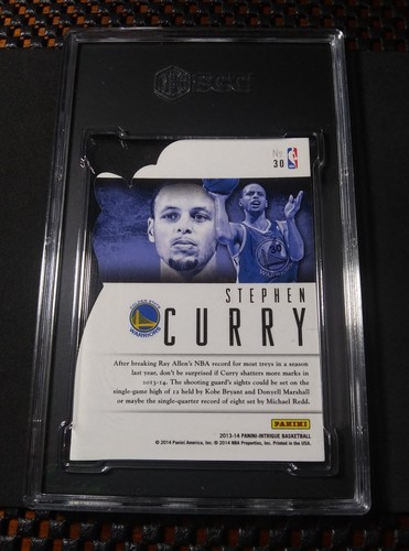 2013-14 Panini Intrigue Intriguing Players Die-Cut #30 Stephen Curry SP SGC 9.5 - Picture 4 of 16