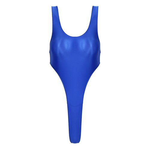 DE Damen Glänzend Bikini Thongs High-Cut String Badeanzug Schwimmanzug Monokini - Bild 63 von 258