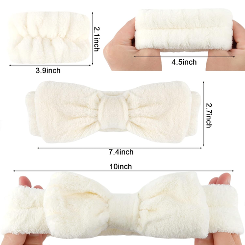 6PCS Spa Headband and Wristband Set, Face Wash Headband Makeup Skincare Headband - Picture 6 of 12