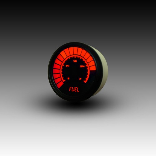 Fuel Gauge Bar-Graph Style 2 1/16" WHITE LEDs Black Bezel Intellitronix B9016W - Bild 11 von 12