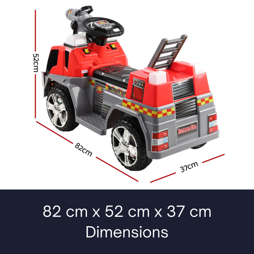 Rigo Kids Ride On Car Electric Toys Cars Fire Engine Fighting Truck Toddler Toy - Picture 12 of 13