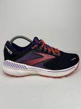 Brooks Adrenaline GTS 22 Womens Size 9.5B Black Pink Running Shoes 1203531B080