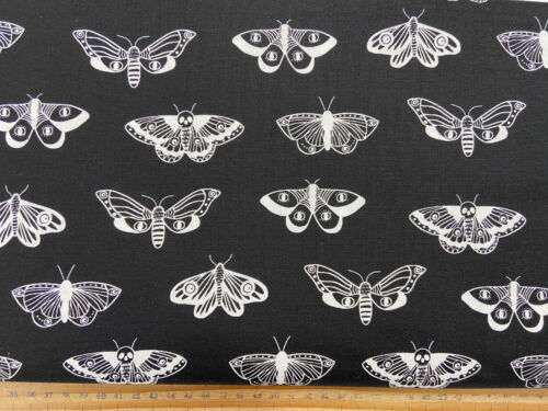 Alli K for Moda Noir Cotton Fabric by 1/4 Metre* Halloween Various Designs - Picture 4 of 12