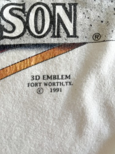 Rare Vintage Harley Davidson T-Shirt 3D 1993 Warner Bros by Fun Wear - Tg. (XL) - Foto 5 di 6