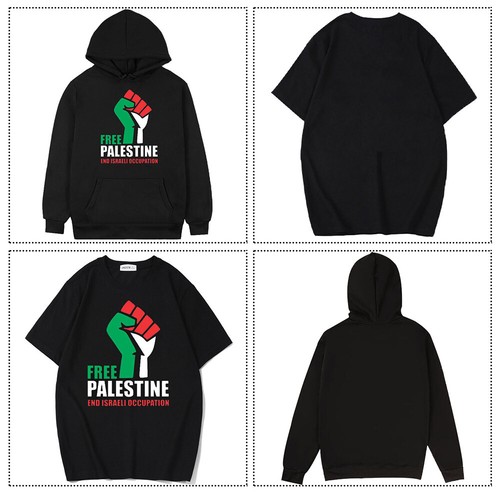Free Palestine T Shirt Herren Palästina Gaza Flagge Palästinensisch Geschenk2024 - Bild 16 von 21