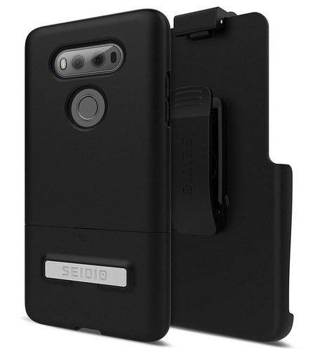 OEM Seidio Surface Combo Holster Belt Clip & Case Cover For LG V20 VS995 Black - Picture 2 of 2