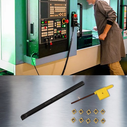 8mm S08KSCLCR06 Alloy Steel Lathe Boring Bar with CCMT060204 Carbide Inserts - Picture 8 of 12