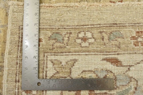 Ziegler Rug 8'2'' x 8'2'' Square Beige Wool Hand-Knotted Oriental Carpet - Picture 14 of 14