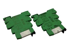 Phoenix Contact PLC-BSC-24DC/21 Relay Base 2966016 w/ 2961105 Relay LOT OF 2