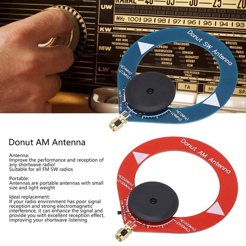 2 Stück Donut AM MW SW Antenne Anti-Interferenz-Antenne Für Kurzwellenradio JAK - Afbeelding 2 van 12