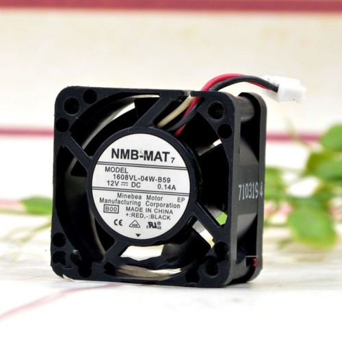 NMB-MAT7 1608VL-04W-B59 12V 0.14A 4CM 4020 1U Ventilador de refrigeración violento silencioso - Imagen 1 de 5