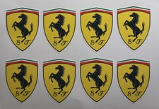 ferrari logo stickers  Printed And Laminated Set Of 8 Size 4x5cm