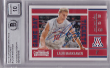 LAURI MARKKANEN signed (2017-18 CONTENDERS) Jazz basketball card BECKETT BAS 10 LAURI MARKKANEN signed (2017-18 CONTENDERS) Jazz basketball card BECKETT BAS 10