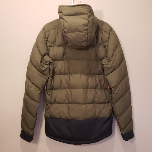 Mountain Hardwear Mens Down Puffer Jacket Green Therminator Parka Small Hooded - Picture 2 of 10