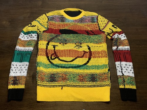 NIRVANA Ugly Christmas Sweater Size XS Smiley face Philcos Kurt Cobain 2018 XMAS - Picture 16 of 18
