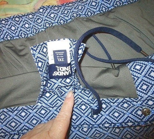 NEW Lands End Men's Hybrid Swim Shorts Size 2XL 46 48 Trunks Lined Resortwear - Picture 6 of 11