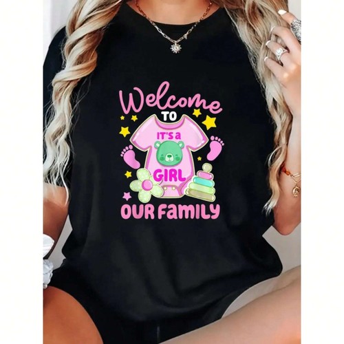 women's chic printed T-shirt, spring and summer casual short sleeved top - Picture 9 of 13