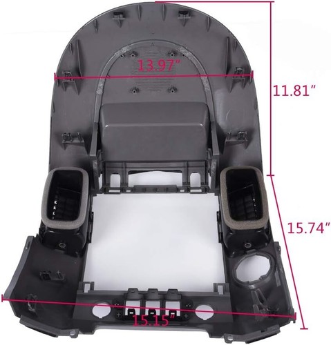 Center Dash Instrument Panel Lid Finisher Bezel for 2004 2005 2006 Nissan Titan  - Picture 7 of 7