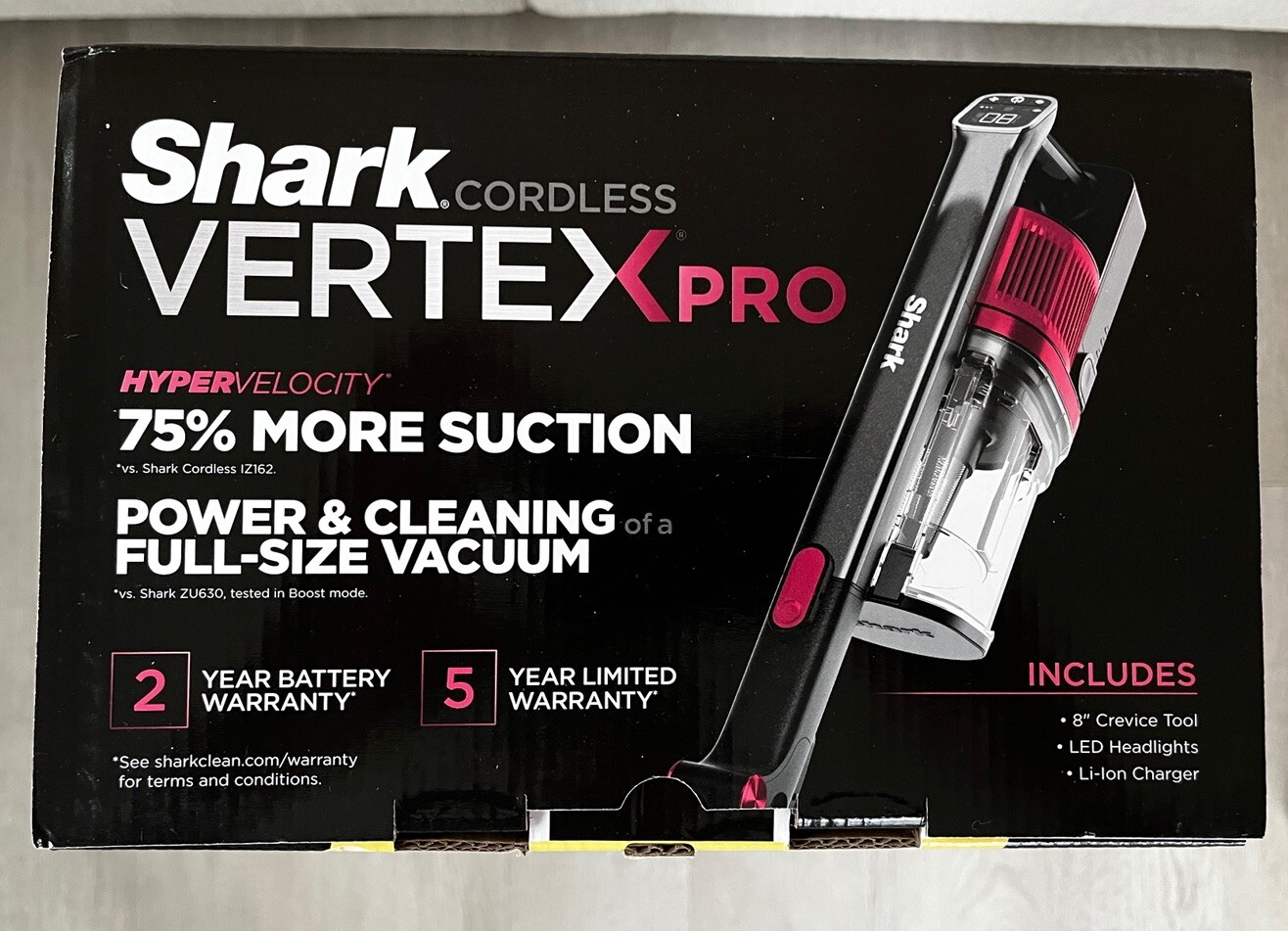 Shark IZ662H Vertex Pro Lightweight Cordless Stick Vacuum Brand New