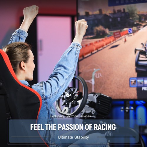 Dardoo Racing Sim Cockpit mit Monitor Stand Sitz Fit Logitech G29 G920 Fanatec - Bild 9 von 9