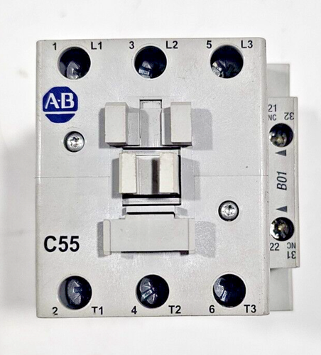 ALLEN-BRADLEY 100-C55E 00 SER B CONTACTOR 85AMP 40HP 24VDC - Picture 1 of 8