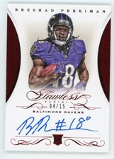Breshad Perriman 2015 Panini Flawless Rookie RC Auto Ruby Red Parallel /15