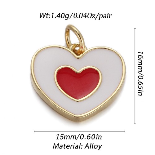 Zirkon Kristall Herz Charms für Schmuckherstellung Zubehör zum Selbermachen Armband Anhänger - Bild 7 von 26
