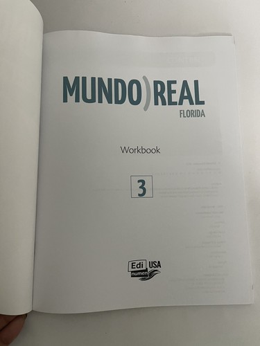 Mundo Real Florida 3 Workbook New, Edi Numen USA, Homeschool and schools 2020 - Picture 2 of 2