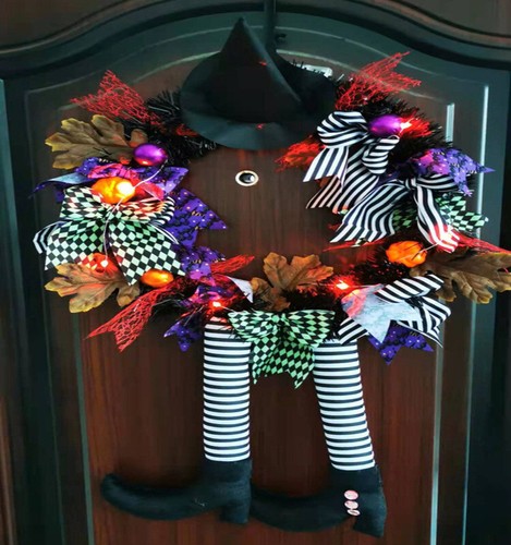 Halloween Door-Hanging wreath - Picture 4 of 4
