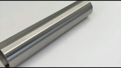 V2A 1.4301 Edelstahl Rundrohr Ø 42,4 x 2,0 mm geschliffen K240 200-2000 mm Rohr  - Video 1 von 1