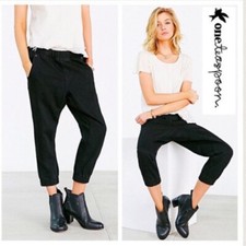 One by One Teaspoon Denim Dundees Joggers Pants sz 25 Elastic Waist