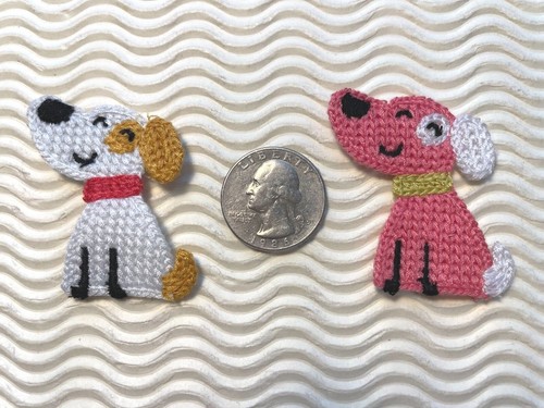 10 pezzi x (1 7/8") macchina uncinetto cucciolo/cane applicazioni/lavabile ST246 - Foto 2 di 4