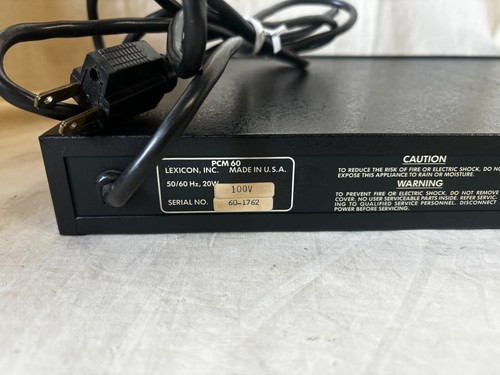 Lexicon PCM 60 Digital Reverberator - Picture 6 of 9