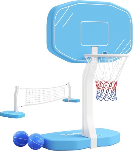 Splash Hoop Swimming Pool Basketball Game, With Poolside Water Basketball Hoop - Picture 13 of 26