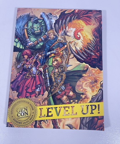 GEN CON 2014 Level Up! Convention Game Fair Official Program Gencon Guide Book