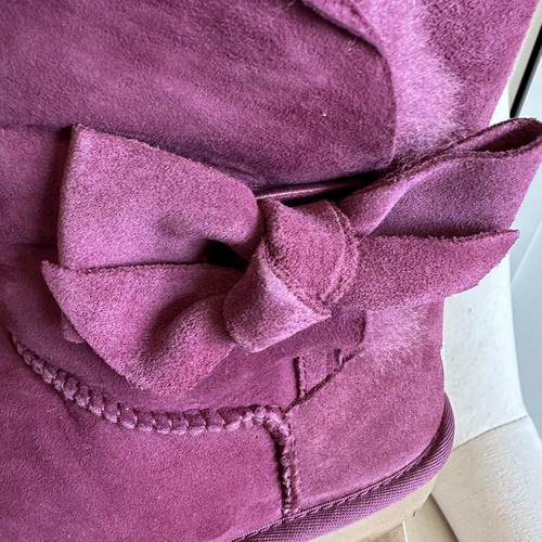 UGG Daelynn Suede Boots Youth Size 4 Boug Burgundy Purple Pink Wmns 5.5 New NIB - Bild 7 von 9