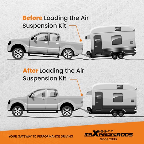 Air Spring Bag Suspension Kit for Ford F350 F450 Super Duty 4x4 SRW DRW 10-14 - Picture 7 of 12