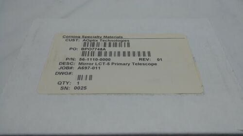 Corning Specialty Materials 56-1110-0000 Spiegel LCT-5 Primärteleskop 101,6 mm - Bild 2 von 5