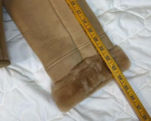 Harold Powell's Ladies Faux Shearling Suede Coat XL Button Front - SUPER SOFT - Picture 8 of 12