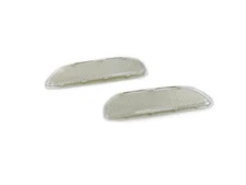 Front Bumper Clear Side Marker Reflectors for BMW E46 / M3 3-Series Pair