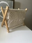 Nordic Cotton Woven Storage Basket Magazine Rack Desktop Book Shelf
