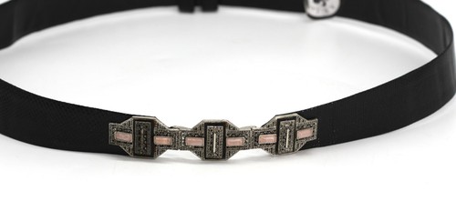 Judith Leiber Leather and Mineral Ladies Belt - Picture 6 of 6