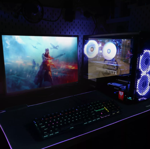 TidalSoil RGB Large Gaming Mouse Pad with 4Port USB Hub and 13Lighting Modes - Picture 7 of 18