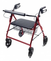 Lumex Rj4400r Walkabout 4 Wheel Imperial Rollator With Straight Backbar,... Lumex Rj4400r Walkabout 4 Wheel Imperial Rollator With Straight Backbar,...