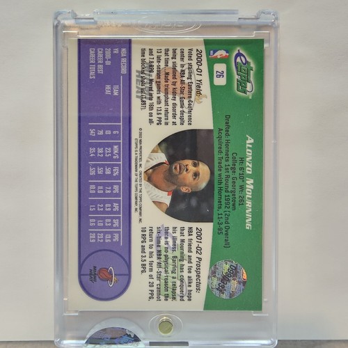 2001-02 etopps #26 Alonzo Mourning HOF Miami Heat 519 issued original packaging - Picture 2 of 2